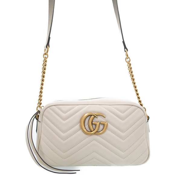 Gucci GG Marmont Quilted Small Shoulder Bag Leather - Picture 1 of 9